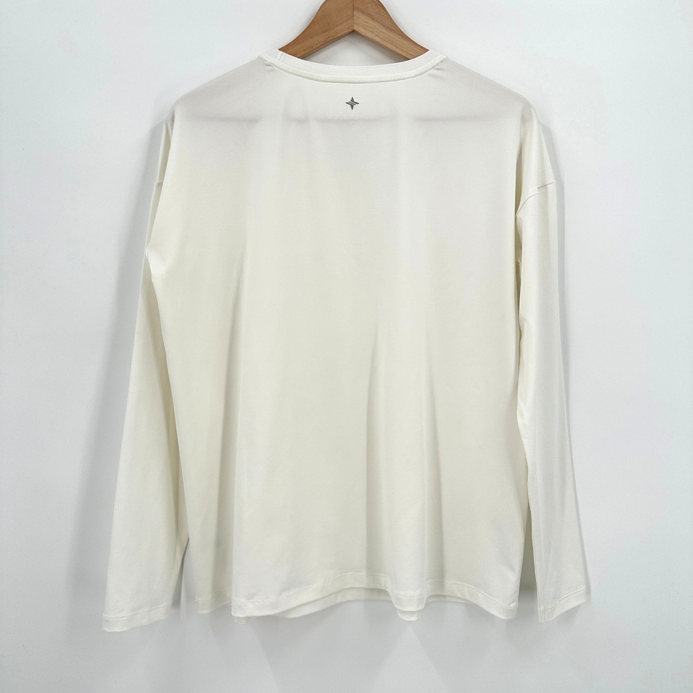 Tuckernuck Sport Womens White Long‎ Sleeve Performance Tee Shirt Top Size L - Picture 4 of 6